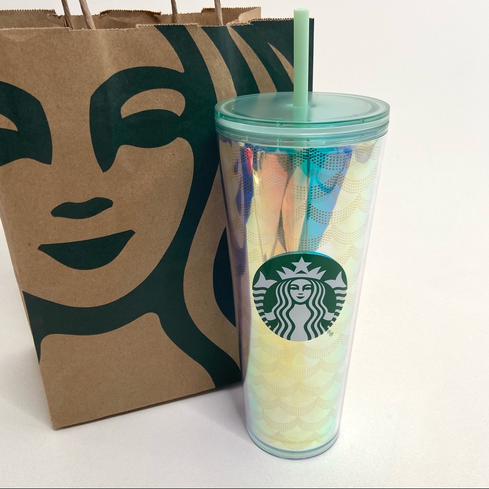 NWT Starbucks Iridescent Mermaid Scales Cold Cup